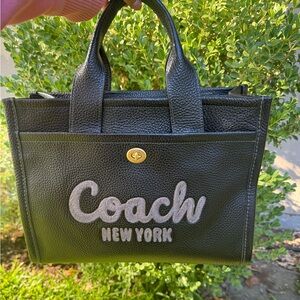 Coach Black Pebbled Leather Tote